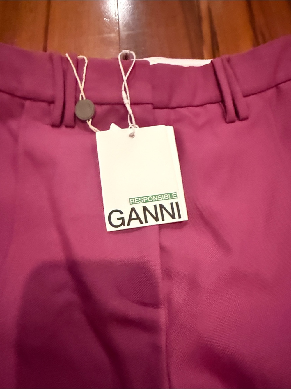 Ganni Wide-Leg Women’s Trousers - Picture 2 of 6